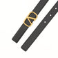 Reversible Vlogo Signature Belt In Shiny Calfskin 20MM - Black / Red