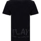 Tonal Heart Print T-shirt - Black