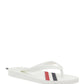 Rubber Stripe Flip Flop - White