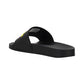 Pool Slide Sandals - Black / Yellow