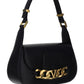 Vlogo Chain Shoulder Bag in Calfskin - Black
