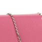 Rockstud Calfskin Pouch - Pink