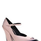 Brushed Leather Pumps - Alabaster Pink