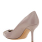 VLogo Signature Embellishment Calfskin Pump - Poudre
