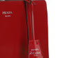 Prada Re-Edition 1995 Brushed Leather Medium Handbag - Scarlet Red