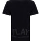 Tonal Heart Print T-shirt - Black.