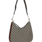 Gucci Attache Large Shoulder Bag - Beige/Ebony