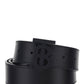 Monogram Motif Leather Belt - Black