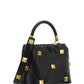 Small Roman Stud The Handle Bag In Nappa - Black