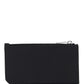 Fragments Zipped Card Case In Grain De Poudre Embossed Leather - Black