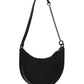 Mini Vlogo Signature Grainy Calfskin Hobo Bag - Black