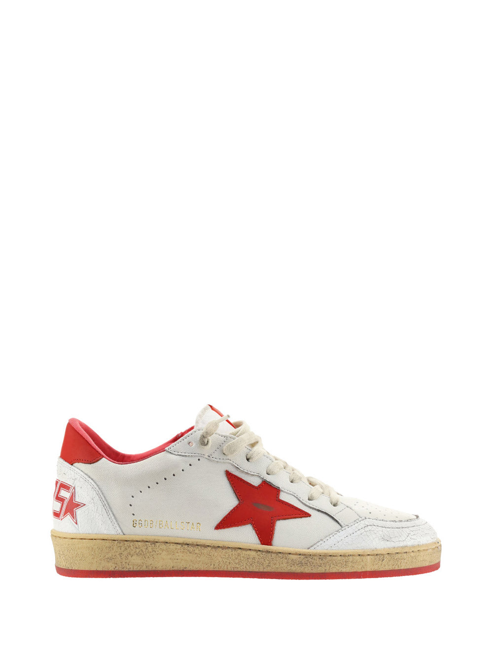 Ball Star Sneakers - White / Red