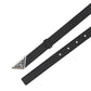 Brushed Leather Belt - Black