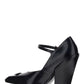 Brushed Leather Pumps - Black