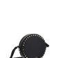 Rockstud Round Shoulder Bag - Black