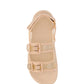 Women's GG Sandal with Crystals - Rose Beige