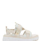 Lilli Sporty Flat Sandal In Recycled Textile - White