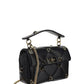 Medium Roman Stud The Shoulder Bag In Nappa With Chain And Enameled Studs - Black
