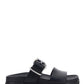 Strap Sandal with Buckle - Black