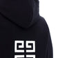 4G Embroidered Hoodie - Black