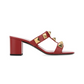 Roman Stud Calfskin Slid Sandal 60mm - Rosso Valentino