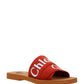Woody Flat Mule - Terracotta Red