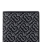 Monogram Print International Bifold Wallet - Black / White