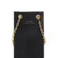 Nano Tote Leather Shoulder Bag - Black