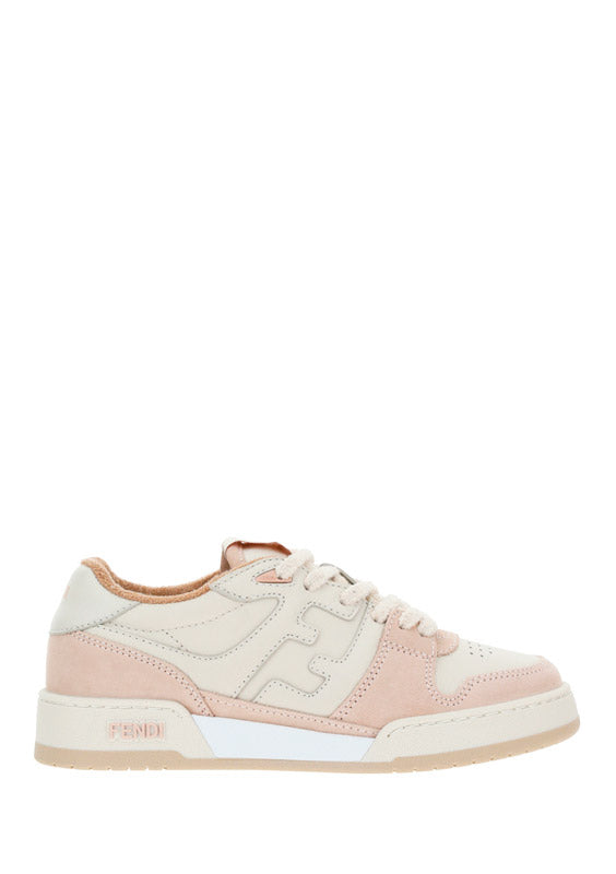 Fendi Match Low-tops in Suede - Pink