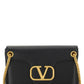 Stud Sign Nappa Shoulder Bag - Black