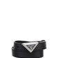 Brushed Leather Belt - Black