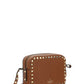 Small Rockstud Calfskin Crossbody Bad - Tan.