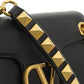Stud Sign Nappa Shoulder Bag - Black