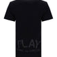 Tonal Heart Print T-shirt - Black.