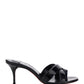 Simply Mule Sandal - Black / Patent
