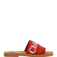 Woody Flat Mule - Terracotta Red