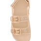 Women's GG Sandal with Crystals - Rose Beige
