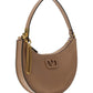 Mini Vlogo Signature Grainy Calfskin Hobo Bag - Brown