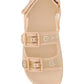 Women's GG Sandal with Crystals - Rose Beige