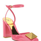 One Stud Pump in Patent Leather 90mm - Pink