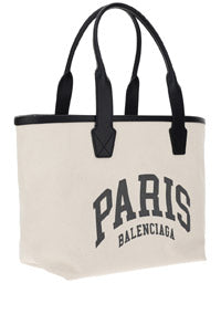 Cities Paris Jumbo Small Tote Bag - Beige / Black.