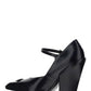 Brushed Leather Pumps - Black