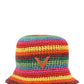 Straw Bucket Hat - Multi