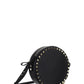 Rockstud Round Shoulder Bag - Black