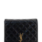 Women's Black Becky Mini Chain Bag In Quilted Patent Leather - Black