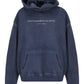 Hotfix Logo Hoodie In Condensed Fleece - Blue