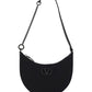 Mini Vlogo Signature Grainy Calfskin Hobo Bag - Black