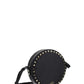 Rockstud Round Shoulder Bag - Black