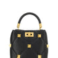 Small Roman Stud The Handle Bag In Nappa - Black