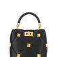 Small Roman Stud The Handle Bag In Nappa - Black